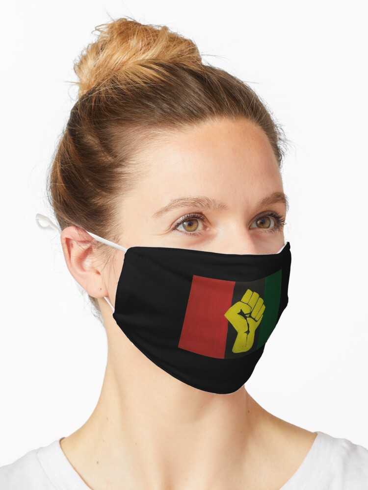 red black green mask