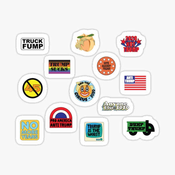 Item preview, Anti Trump Sticker Pack designed and sold by djkirei.