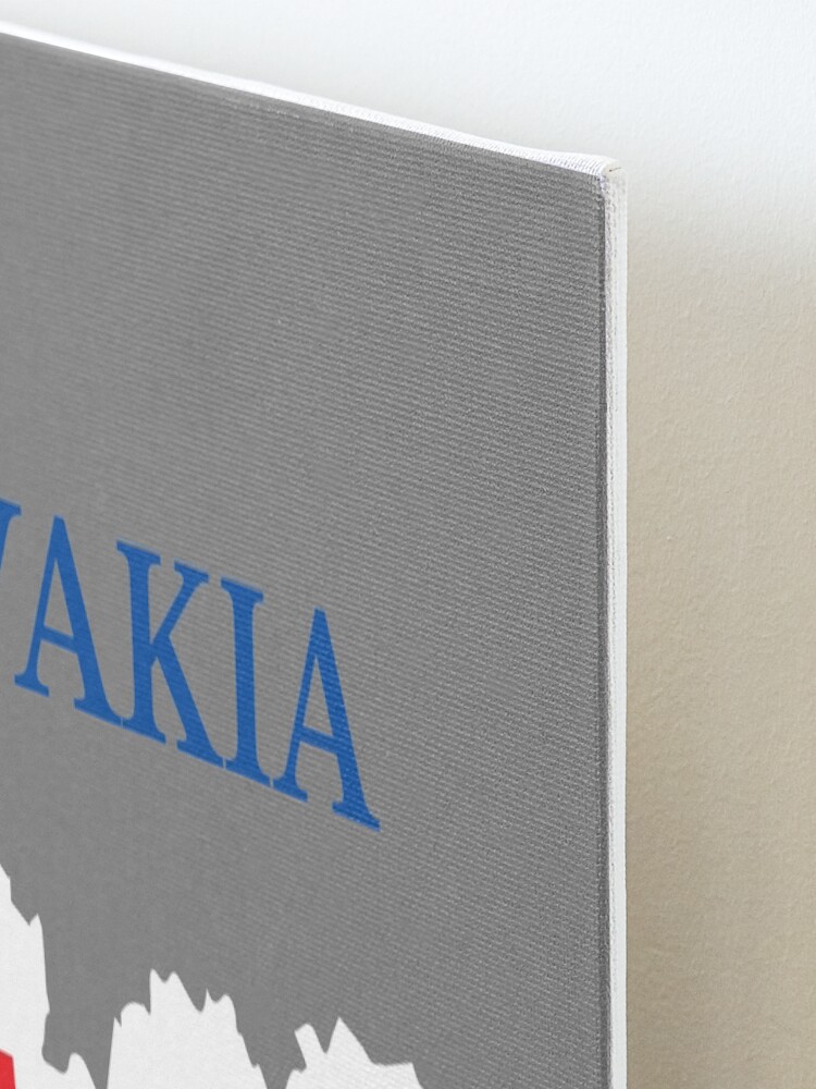 Alternate view of Slovakia flag map Mounted Print