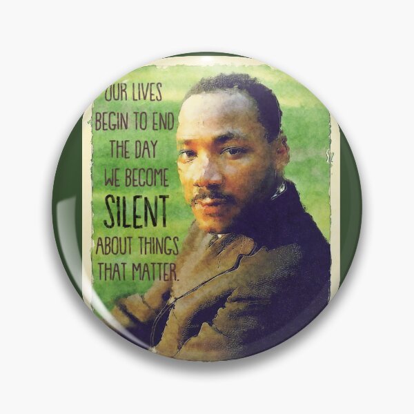 Item preview, MLK - SILENT Quote designed and sold by whatnotmark.