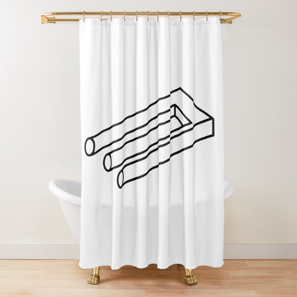 Visual Illusion, Psychedelic Art Shower Curtain