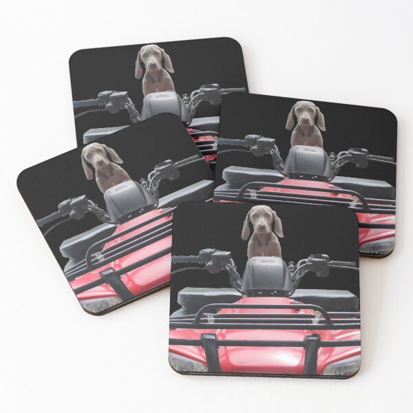 Item preview, Lio the Weimaraner Riding on ATV Motorcycle designed and sold by AndApArt.