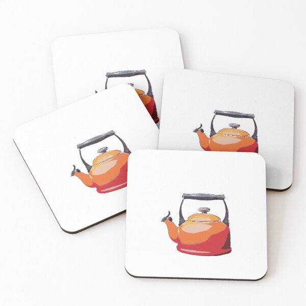 Item preview, Gorgeous orange kettle - retro kitchen device designed and sold by circuitsnap.
