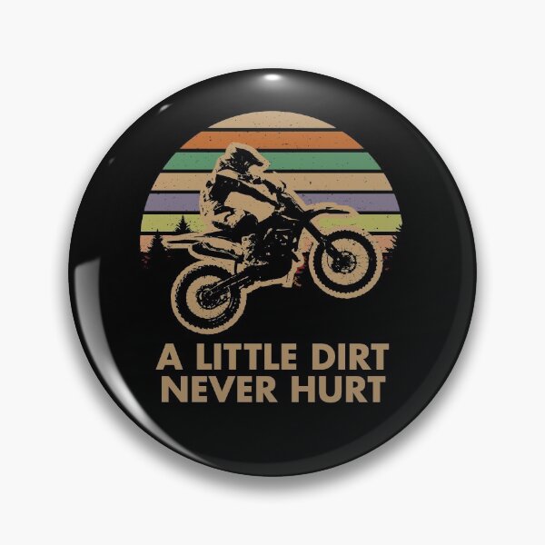 Item preview, Retro Dirt Bike - A Little Dirt Never Hurt designed and sold by EstelleStar.