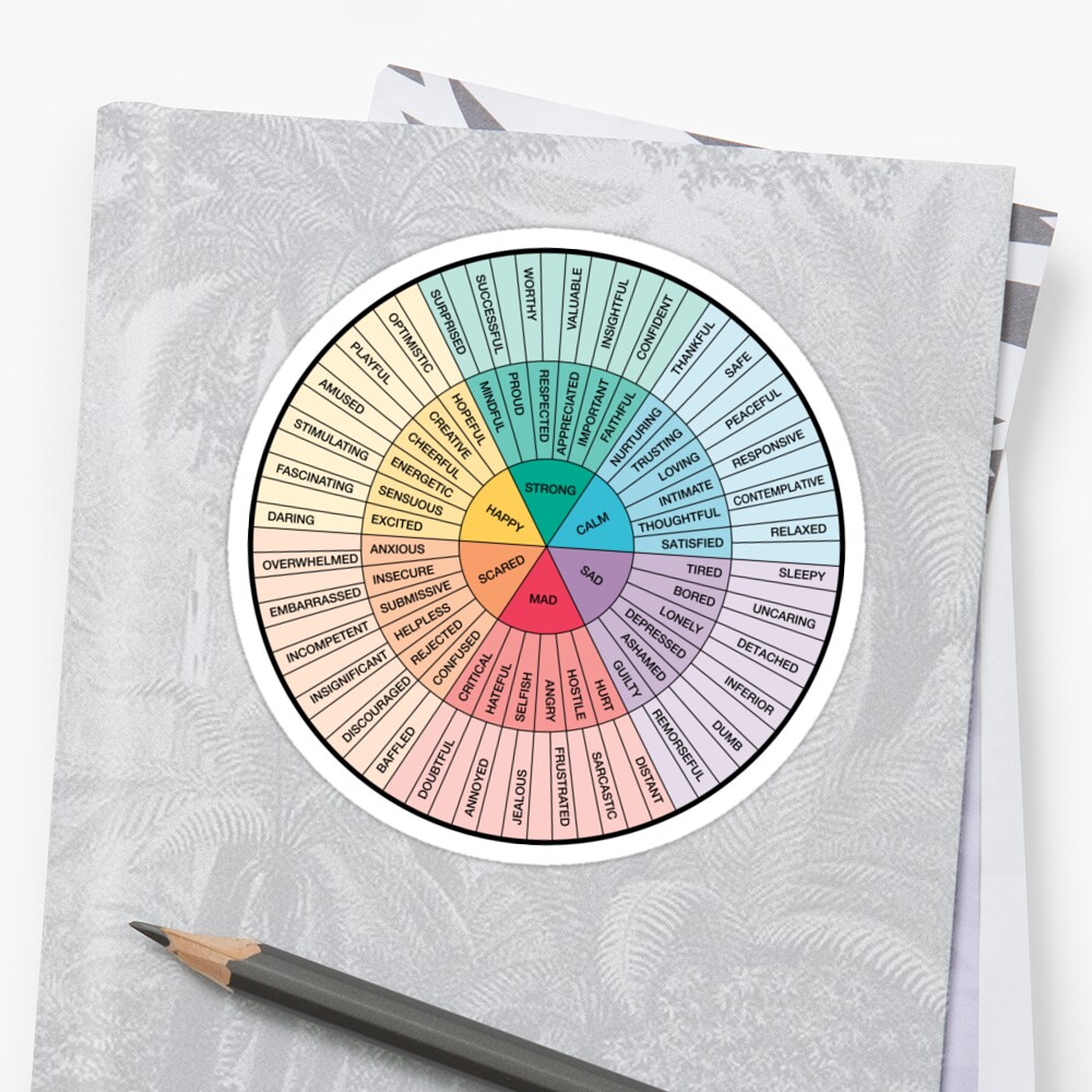 wheel of feelings and emotions on black therapy and