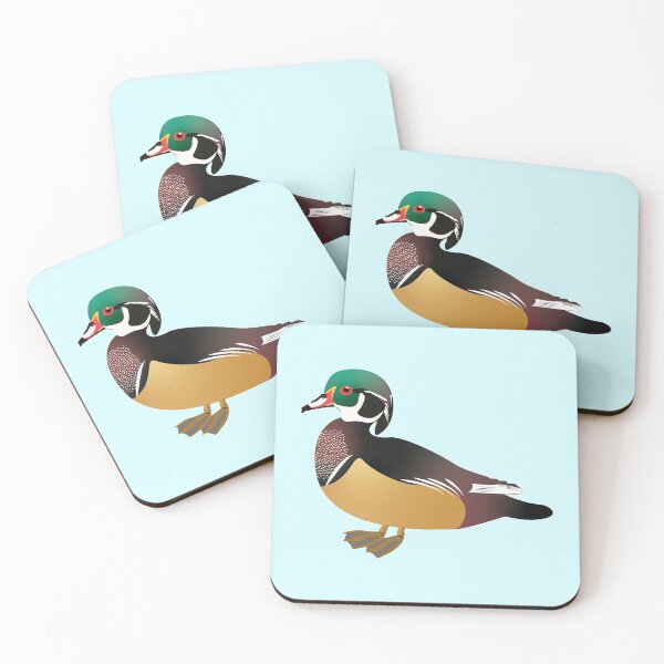 Item preview, Wood Duck Bird Sticker | Colorful Duck Decal Nature Waterfowl Gift by © DAM Creative  designed and sold by DAM Creative ⭐⭐⭐⭐⭐.