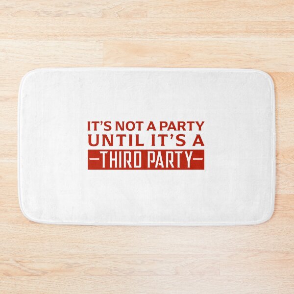 Item preview, Third Party Time (Red) designed and sold by davidjonesart.