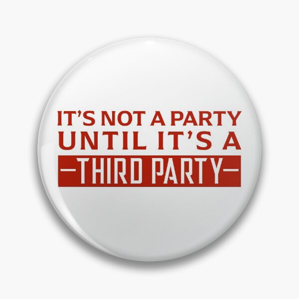 Item preview, Third Party Time (Red) designed and sold by davidjonesart.