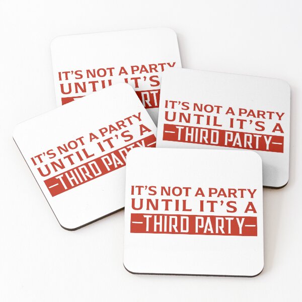 Item preview, Third Party Time (Red) designed and sold by davidjonesart.