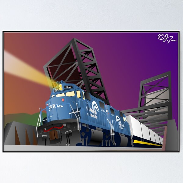 Item preview, Big Blue Over Draw designed and sold by Jake's Retro Rails.