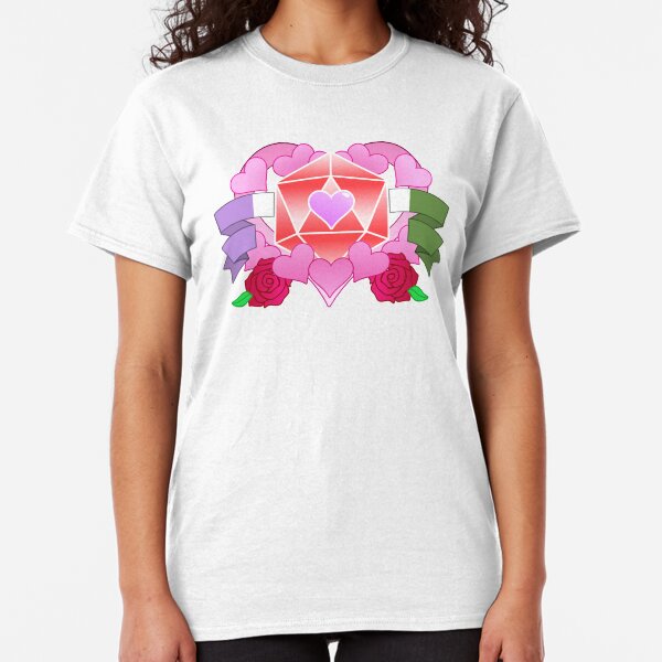DiceHeart - Pride Month 2020 - GENDERQUEER BANNER, RED DICE Classic T-Shirt