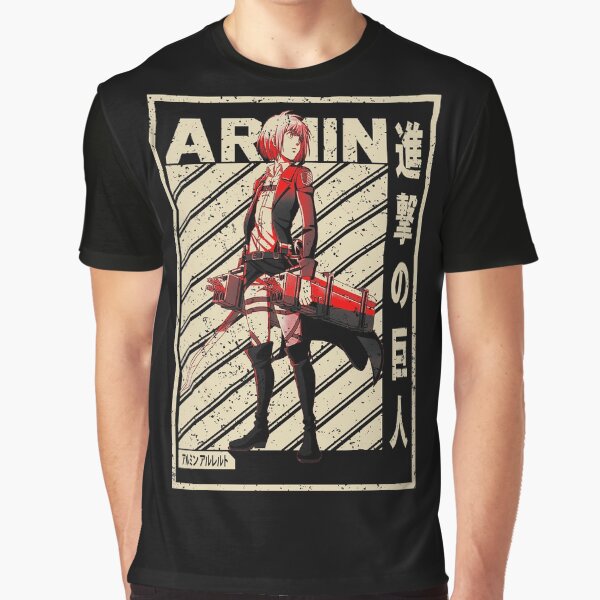 Armin Black Attack On Titan's Slimz Graphic Graphic T-Shirt
