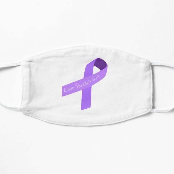 Love Shouldn't Hurt Ribbon Flat Mask