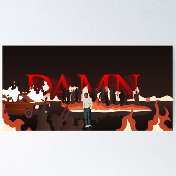Aperçu de l'œuvre Kendrick Lamar - DAMN. affiche créée et vendue par andyshyper.
