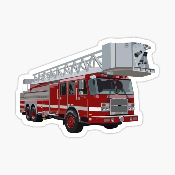 Artikel-Vorschau von Feuerwehrauto mit Leiter, designt und verkauft von Barrett York.