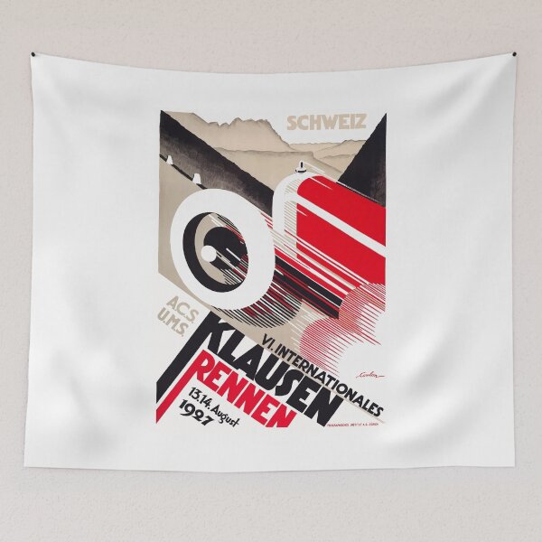 Item preview, 1927 Switzerland International Klausen Rennen Racing Poster designed and sold by retrographics.