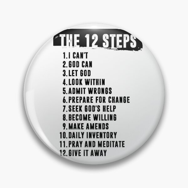 Item preview, The Twelve (12) Steps Minimal Simple Art - AA, NA, OPA - Addiction Recovery Gift Print - Mental Health Sober Decor designed and sold by therapyposters.