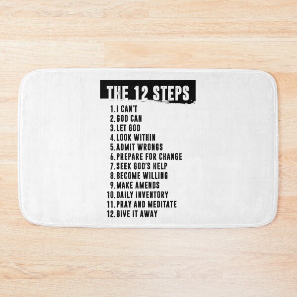 Item preview, The Twelve (12) Steps Minimal Simple Art - AA, NA, OPA - Addiction Recovery Gift Print - Mental Health Sober Decor designed and sold by Healthy Mind Art.