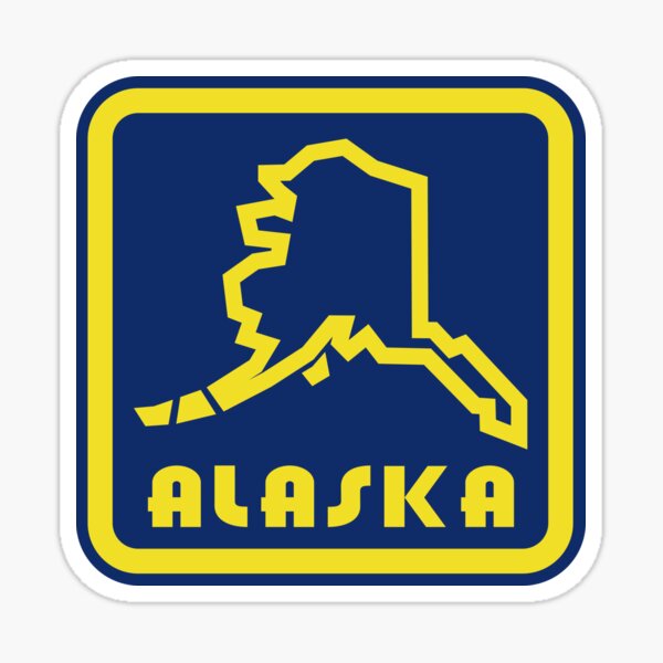 Item preview, Retro Alaska Badge designed and sold by Nomad-Ind.