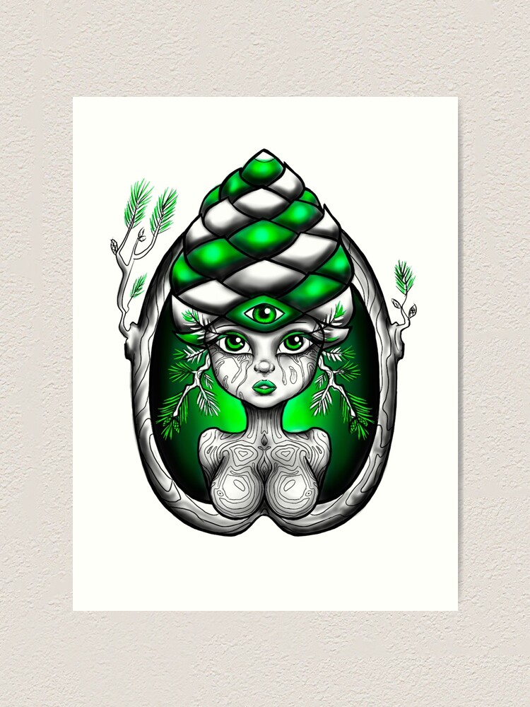 Open Pine Cone Third Eye T-Shirt Open Pine Cone Third Eye T-Shirt