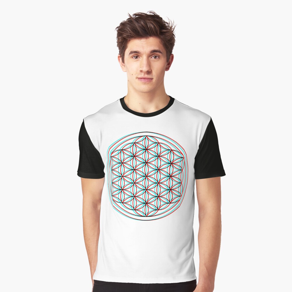 Last one! T-shirt - psychedelic - flower of life - sacred geometry - t –  Leafy Creations