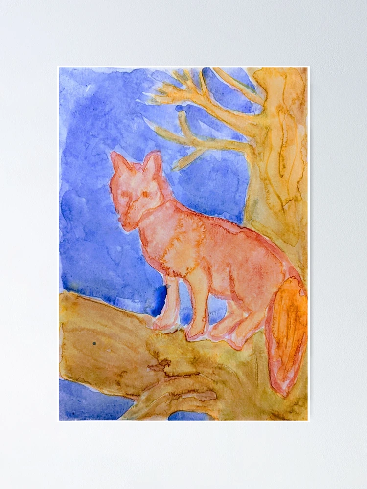 Thumbnail 1 of 3, Poster, Red Fox In Tree designed and sold by brusling.