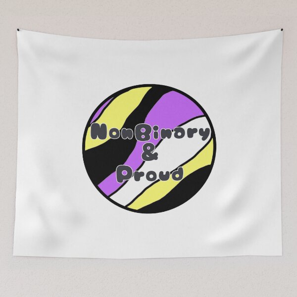 Item preview, NonBinary&Proud designed and sold by siddrawss.