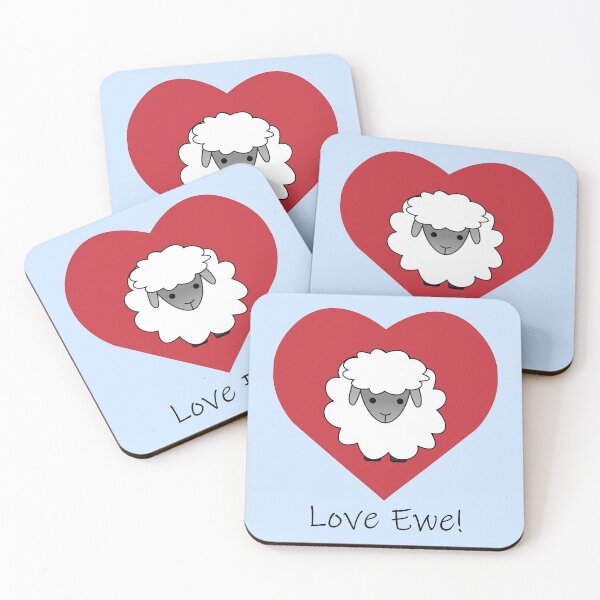 Item preview, Cute and Funny Love Ewe designed and sold by Hedgie Designs.