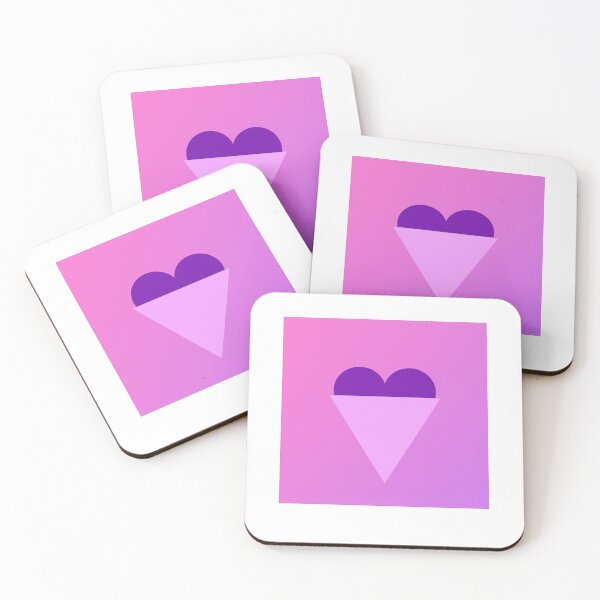 Item preview, purple Heart with triangle /love triangle designed and sold by ItezaPatterns.