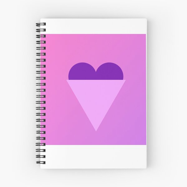 Item preview, purple Heart with triangle /love triangle designed and sold by ItezaPatterns.