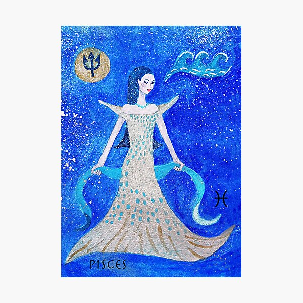 Artikelvorschau, Pisces * 20 February - 20 March * element water * planet Neptun * sensitive, creative, compassionate * entworfen und verkauft von Krokokaro.