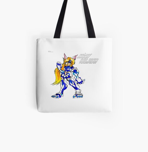 Wolf Valkerie (Kid Soldier) All Over Print Tote Bag