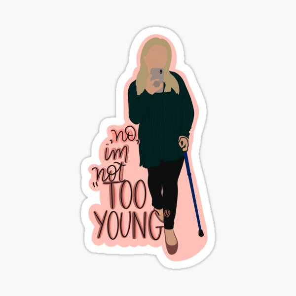 Item preview, No I’m Not Too Young, Cane user, Disability rights, Chronic Illness, Chronic Pain designed and sold by parshalltoyou.