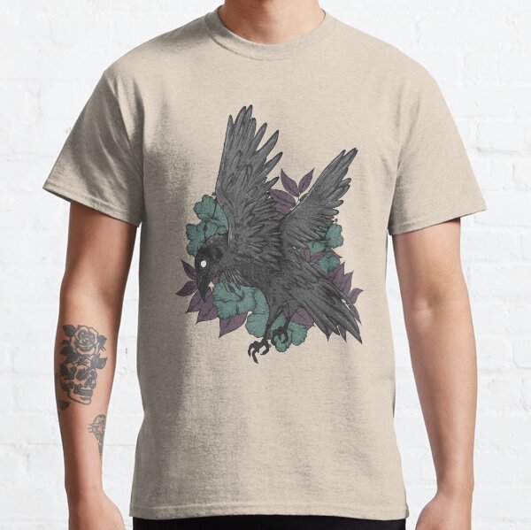 Crow and Flowers Classic T-Shirt