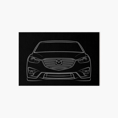 Mazda CX-5 KE - front stencil, white
