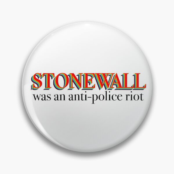 Item preview, stonewall was an anti-police riot sticker design designed and sold by artplusactivism.