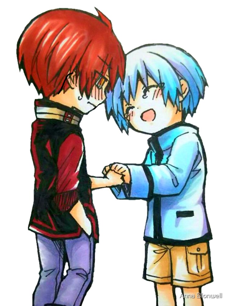 assassination classroom chibi karma akabane nagisa baby one piece by shindouart redbubble redbubble