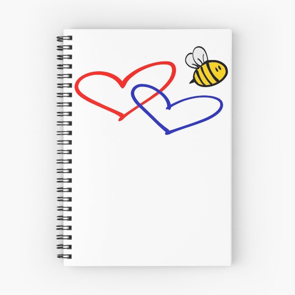 Item preview, Red Heart. Blue Heart. Bee. designed and sold by edaughterman.