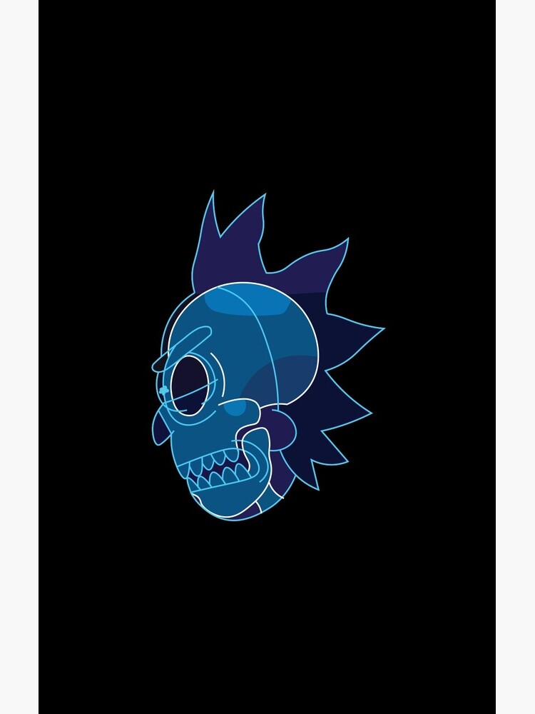 Rick Sanchez head X-Ray from Rick and Morty ™ by AmpersandCuster