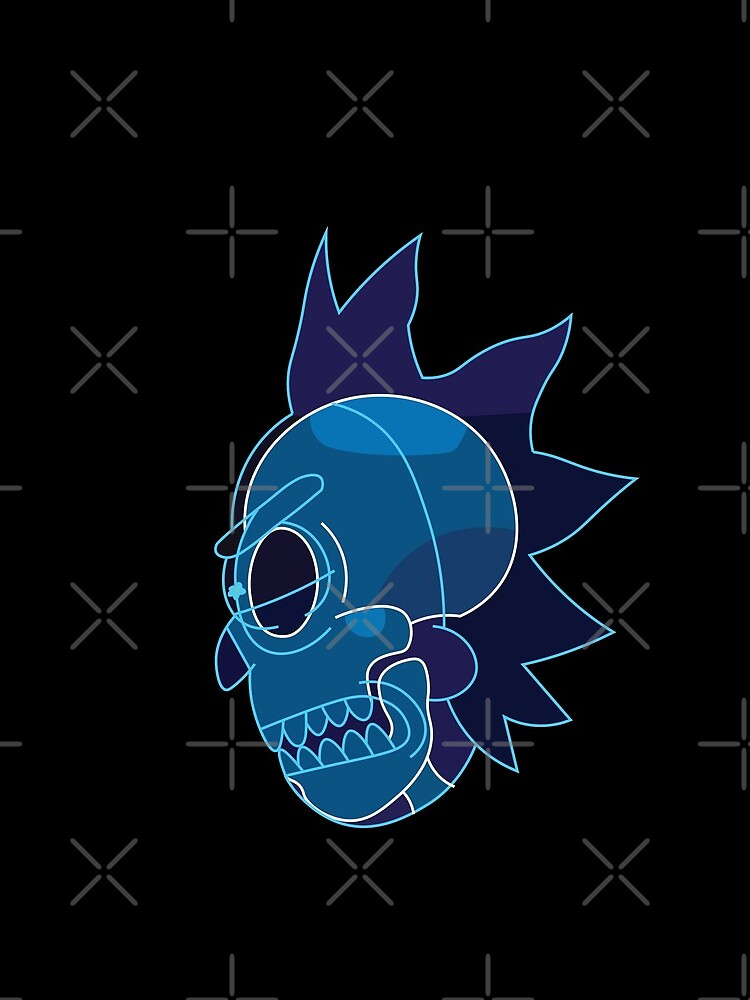 Rick Sanchez head X-Ray from Rick and Morty ™ by AmpersandCuster