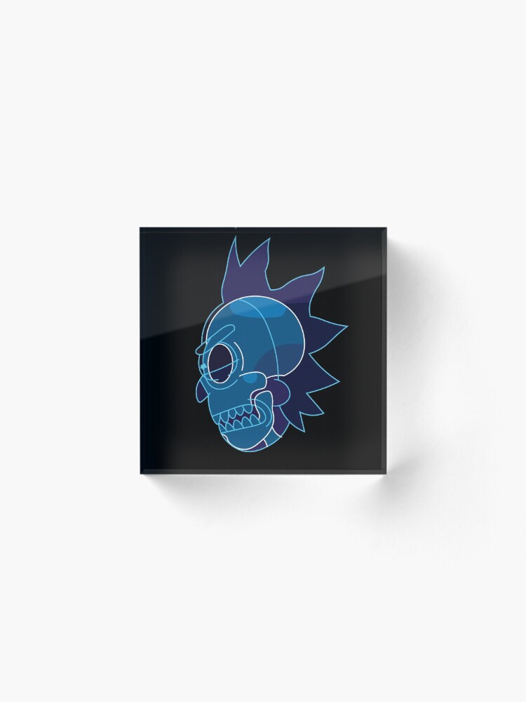 Alternate view of Rick Sanchez head X-Ray from Rick and Morty ™ Acrylic Block