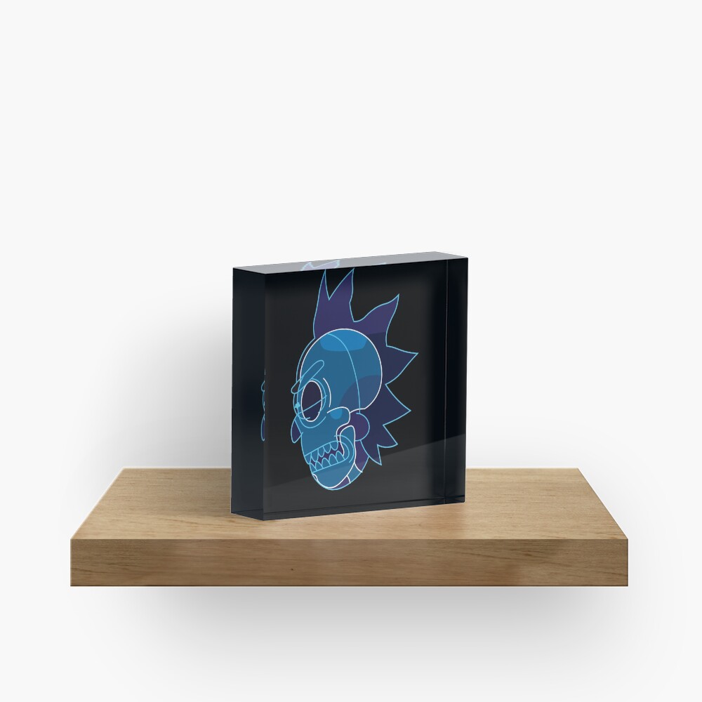 Rick Sanchez head X-Ray from Rick and Morty ™ Acrylic Block