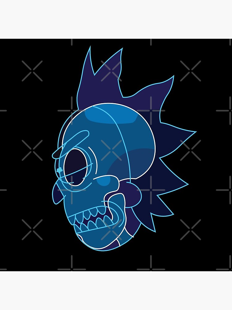 Rick Sanchez head X-Ray from Rick and Morty ™ by AmpersandCuster