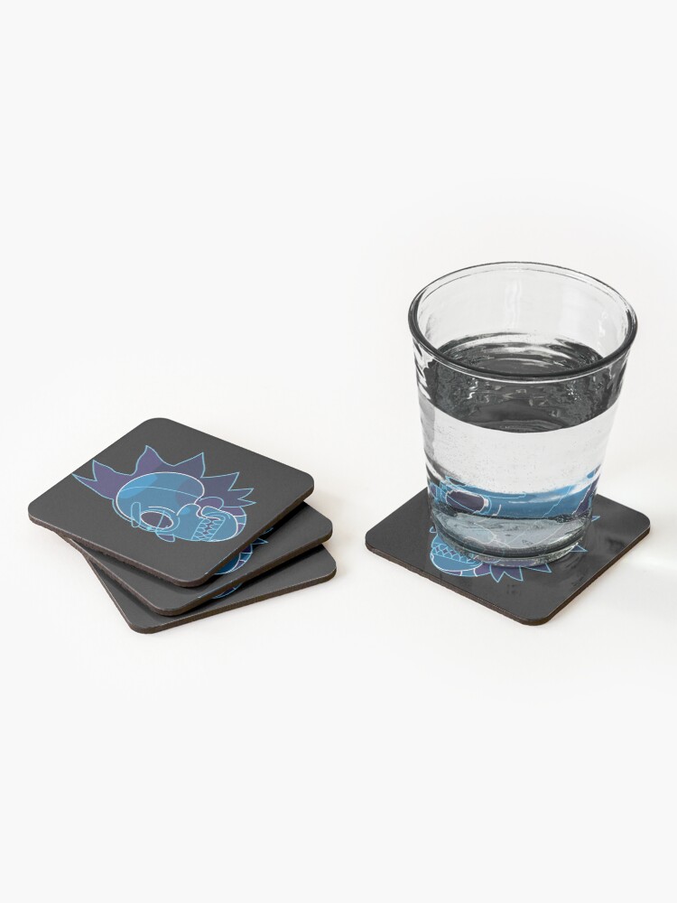 Alternate view of Rick Sanchez head X-Ray from Rick and Morty ™ Coasters (Set of 4)