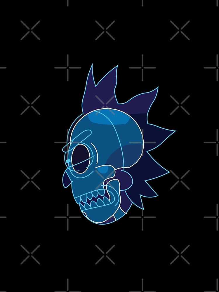 Rick Sanchez head X-Ray from Rick and Morty ™ by AmpersandCuster