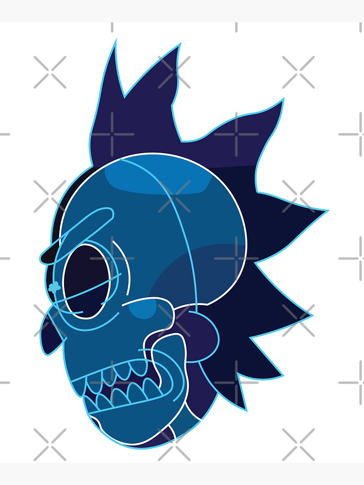 Rick Sanchez head X-Ray from Rick and Morty ™ by AmpersandCuster