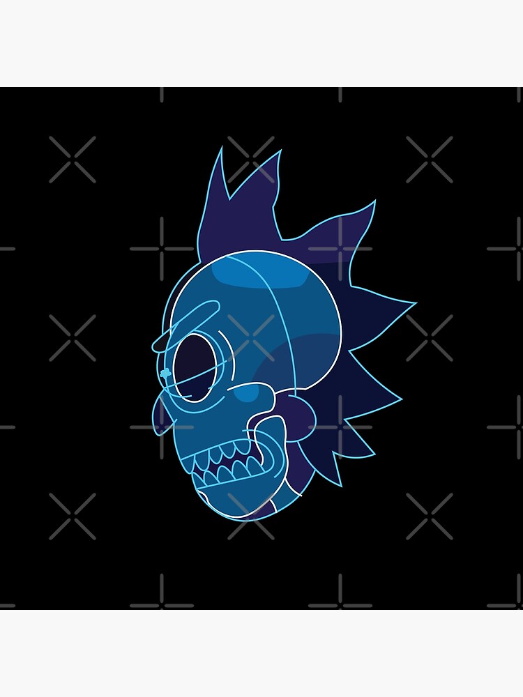 Rick Sanchez head X-Ray from Rick and Morty ™ by AmpersandCuster