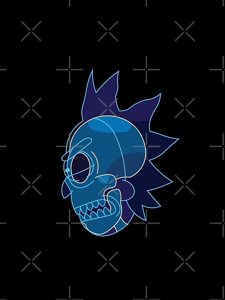 Rick Sanchez head X-Ray from Rick and Morty ™ by AmpersandCuster