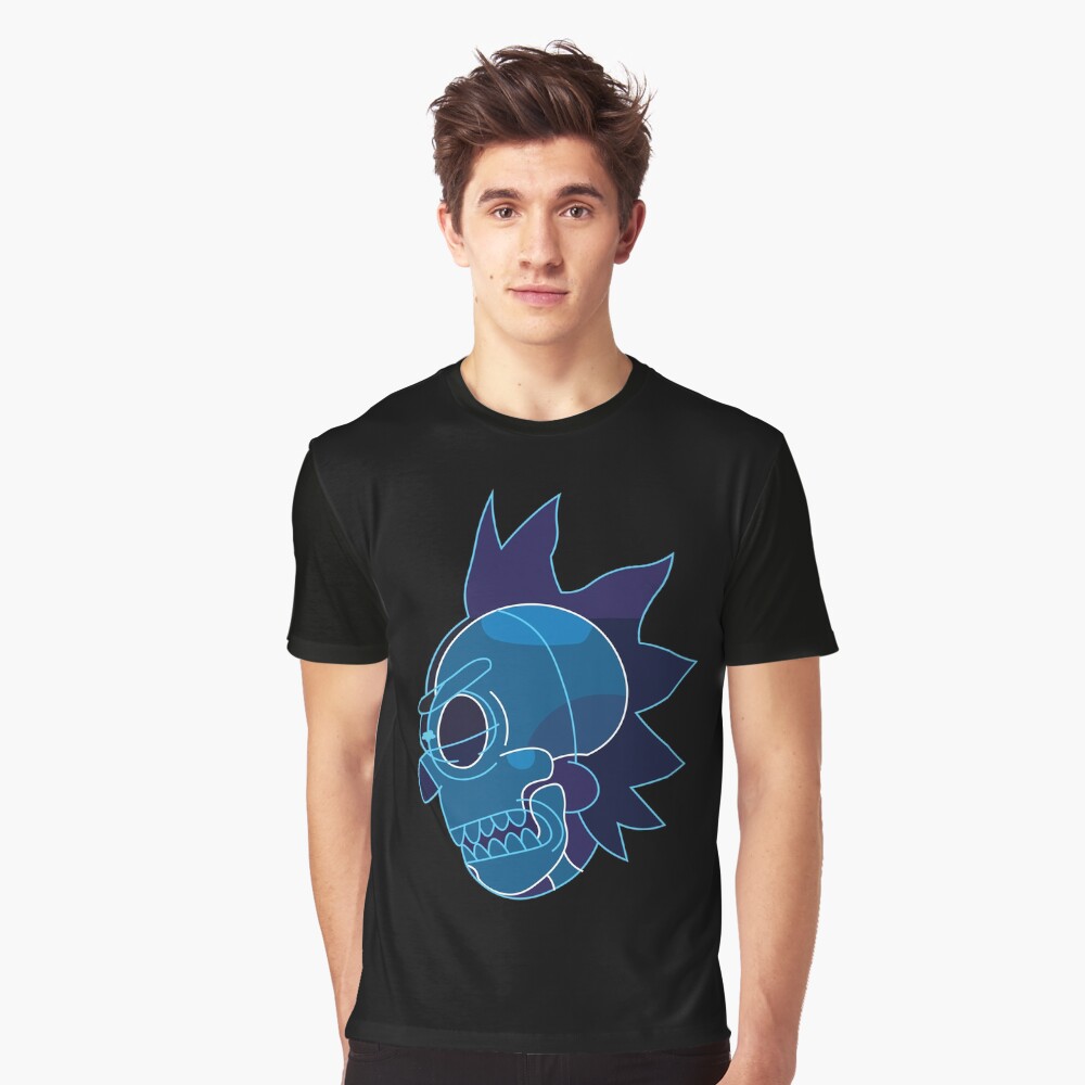 Rick Sanchez head X-Ray from Rick and Morty ™ Graphic T-Shirt