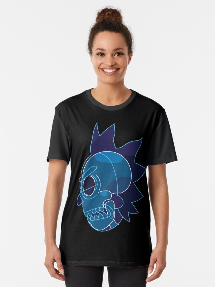 Alternate view of Rick Sanchez head X-Ray from Rick and Morty ™ Graphic T-Shirt